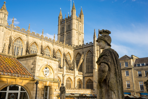Coming in at ten on our list of winning proposal spots, Bath Abbey Tower is a popular spot to enjoy the views of the city after you propose.